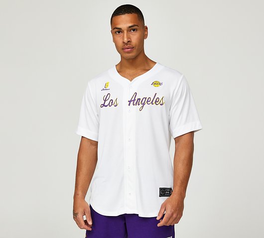 New Era NBA City Gothic LA Lakers Oversized T-Shirt, Black / Yellow