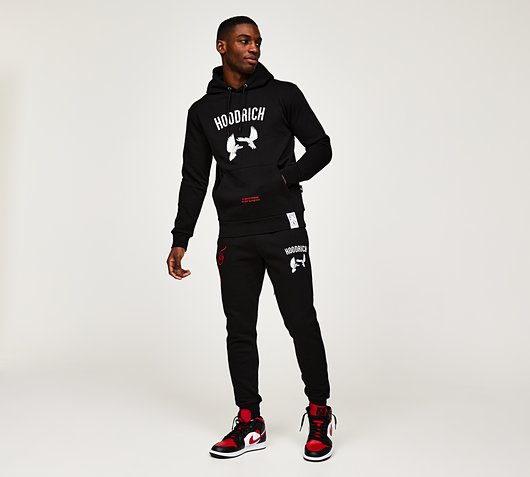 Hoodrich OG Take Flight V2 Hoodie | Black / White / Mars Red | Footasylum