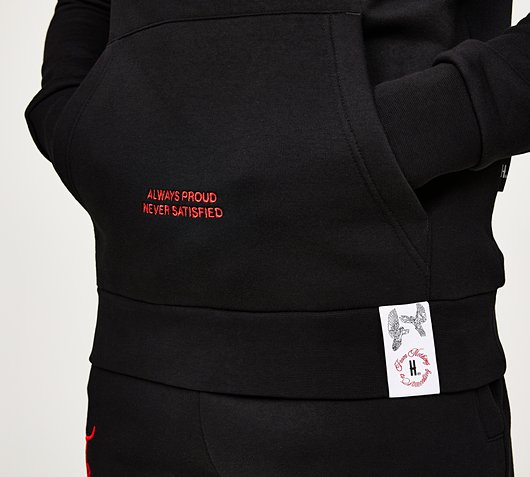 Hoodrich OG Take Flight V2 Hoodie | Black / White / Mars Red | Footasylum