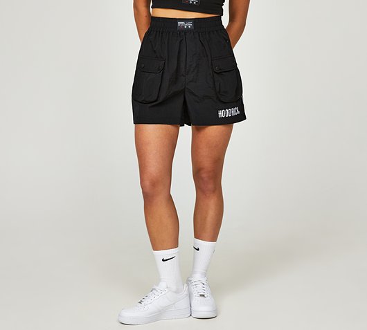 Womens Crate Crinkle Nylon Short