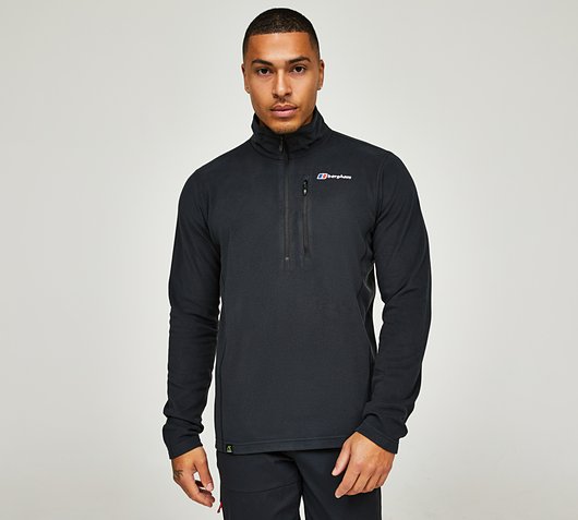 Berghaus Prism Half Zip Micro PT Fleece Jacket | Jet Black | Footasylum