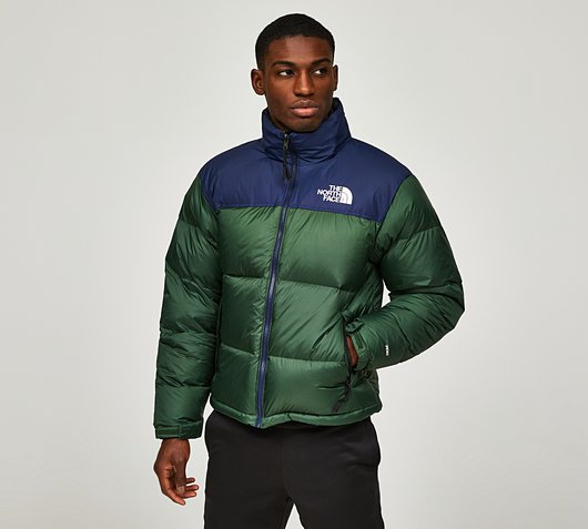 The North Face 1996 Retro Nuptse Jacket | Pine Needle / Summit Navy ...