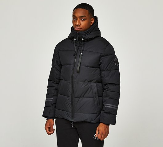 Zavetti Canada Cavatalli Puffer Parka Jacket | Jet Black | Footasylum