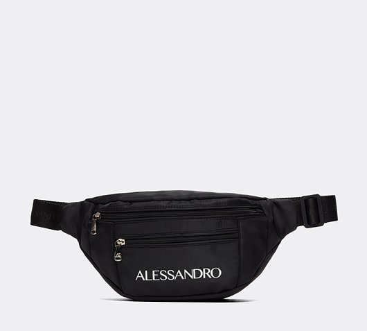 Alessandro Zavetti Alovotti Waist Pack | Black | Footasylum