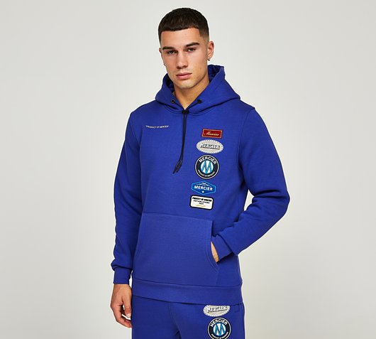 Mercier Hybrid Badge V2 Overhead Hoodie | Spectrum | Footasylum