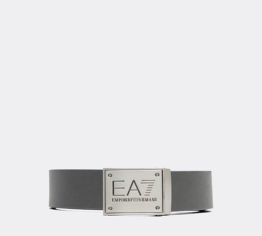 EA7 Plate Belt | Black / Iron Gate | Footasylum