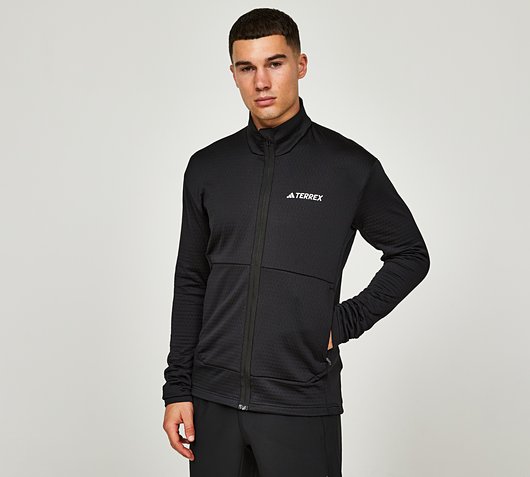 adidas Multi Light Fleece Zipped Jacket | Black | Footasylum