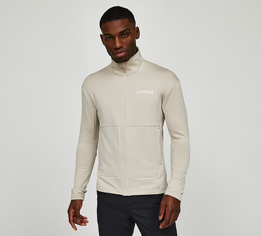 adidas Multi Light Fleece Zipped Jacket | Wonder Beige | Footasylum