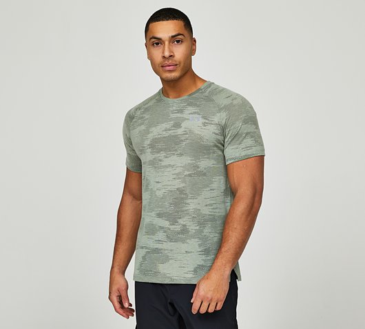UA Streaker Speed Camo Short Sleeve T-Shirt