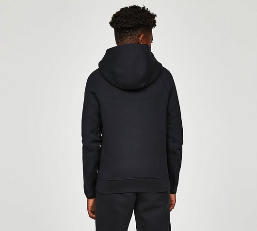 Nike Junior Tech Fleece Full Zip Hoodie | Black | Footasylum