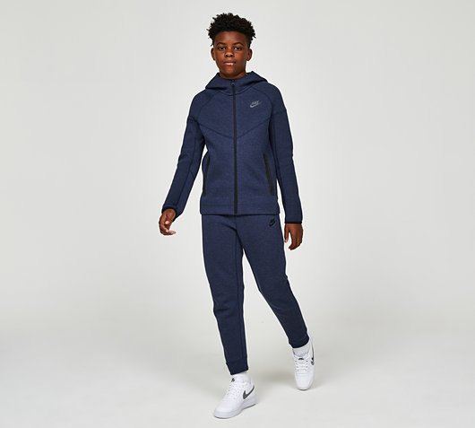 nike tech fleece hoodie junior navy
