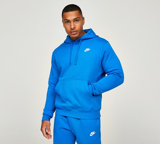 Nike Club Overhead Hoodie | Signal Blue | Footasylum