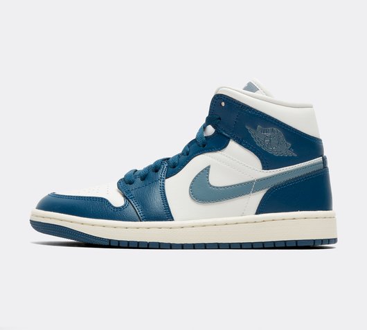 Jordan Womens Air Jordan 1 Mid Trainer | Sky Blue / Ozone / Sail ...