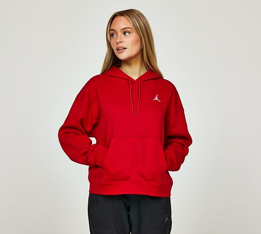 Jordan Womens Brooklyn Fleece Hoodie | Gym Red | Footasylum