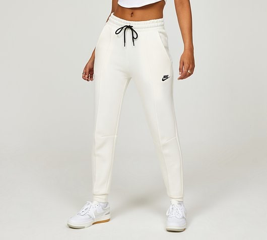 Nike Womens Tech Fleece Mid-Rise Pant - White - Size S