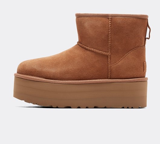 Ugg Womens Classic Mini Platform Boot | Chestnut | Footasylum