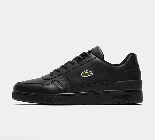 Lacoste Junior T-Clip 121 Trainer | Black / Black | Footasylum