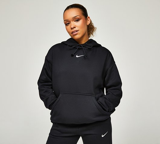 Nike Womens Sportswear Phoenix Fleece Oversize Hoodie | Black | Footasylum