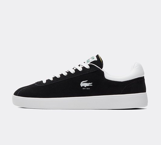 Lacoste Base Shot Trainer | Black / White | Footasylum