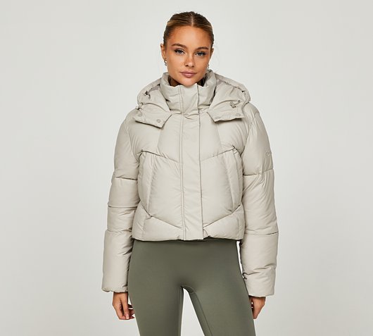 Forena Womens Charlotte Cropped Jacket | Ecru | Footasylum