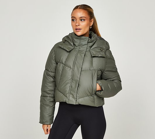 Forena Womens Charlotte Cropped Jacket | Green | Footasylum