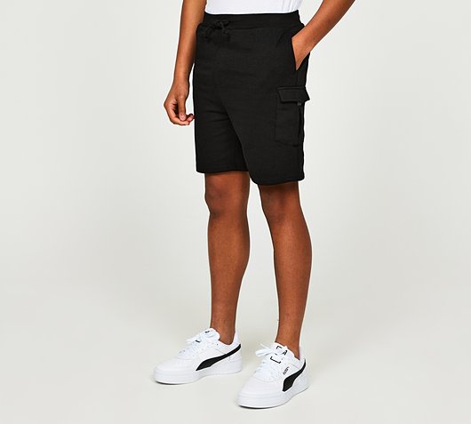 Brave Soul Junior Fleece Short | Black | Footasylum