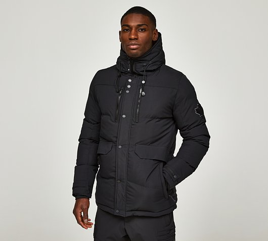 Zavetti Canada Atavelli Puffer Jacket | Jet Black | Footasylum