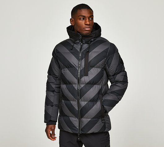 LEOTI STRIPE PUFFER JACKET
