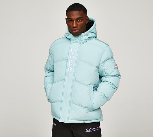 Dripmade Raid 2.0 Puffer Jacket | Eggshell Blue / Optic White | Footasylum