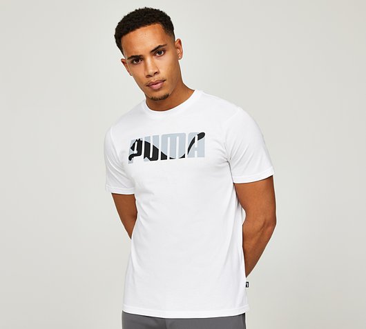 Puma Graphic Wording T-Shirt | White | Footasylum