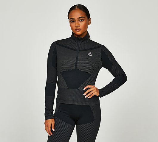 Womens Energy 2.0 Seamless Quarter Zip Top
