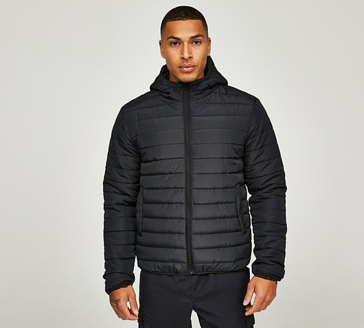 Brave Soul Puffer Jacket | Black | Footasylum