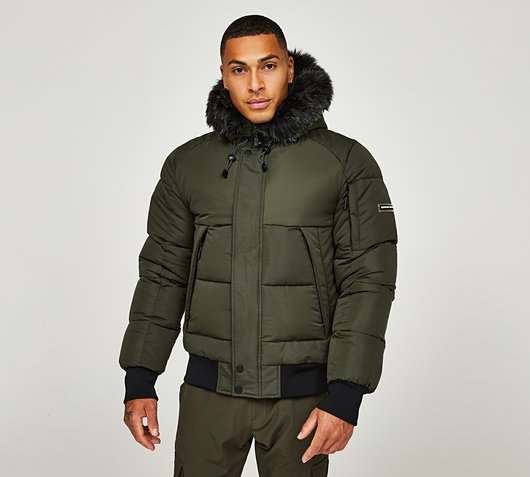 Zander Puffer Bomber Jacket