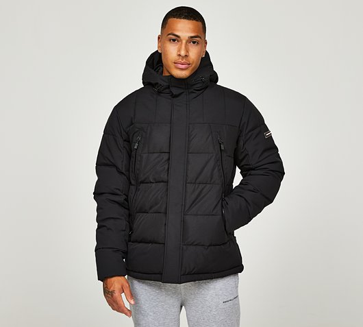 Kings Will Dream Deyton Short Puffer Jacket | Black / Black | Footasylum