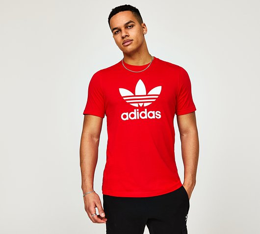 adidas Originals T-Shirt | Vivid Red / White | Footasylum