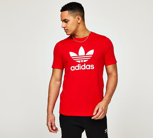 adidas Originals T-Shirt | Vivid Red / White | Footasylum