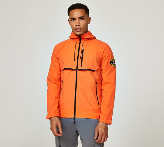 Orange and outlet green windbreaker