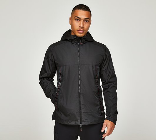 Zavetti Canada Potenza Windbreaker | Jet Black | Footasylum