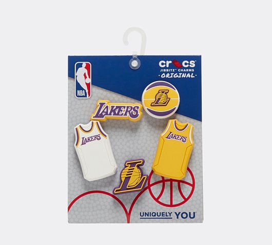 5 Pack NBA Los Angeles Lakers Jibbitz Charm Jewels