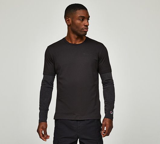 Garment Washed Relaxed Long Sleeve T-Shirt