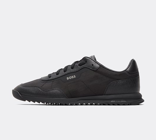 BOSS Zayn Trainer | Black / Black | Footasylum