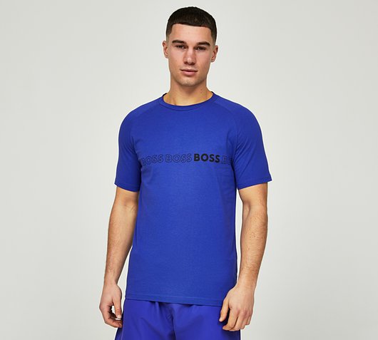 BOSS Swim Stripe T-Shirt | Bright Blue | Footasylum