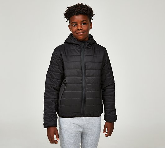 Brave Soul Junior Padded Puffer Jacket | Black | Footasylum