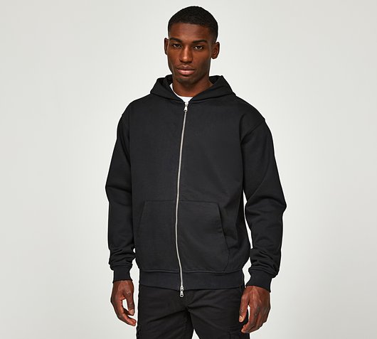 Celebre Paris Valias Zip Through Hoodie | Black | Footasylum