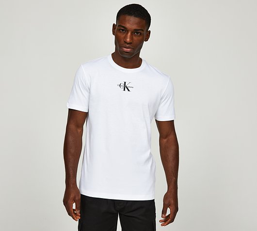 | | Klein Jeans Footasylum Cotton Calvin T-Shirt White Monogram Bright