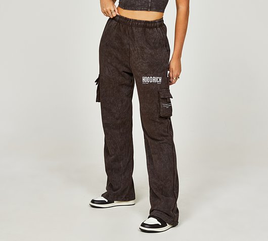 Womens OG Peak Acid Wash Open Hem Pant