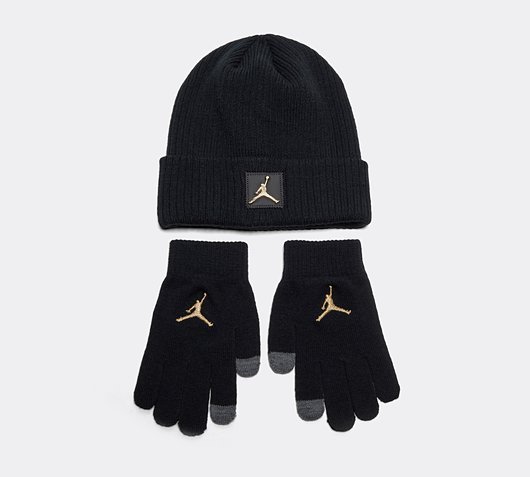 Metal Jumpman Patch Beanie Set
