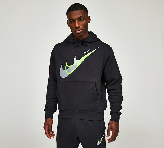 Nike Standard Issue Moto Overhead Hoodie | Black | Footasylum