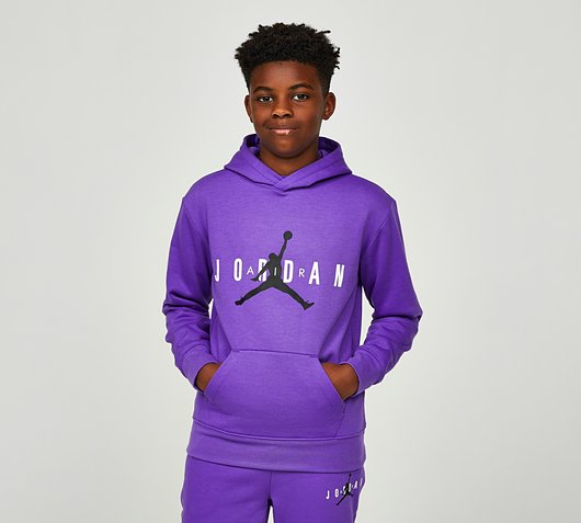 Jordan Junior Jumpman Sustainable Pullover Hoodie | Purple Venom ...