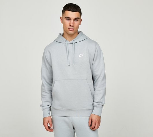 Nike Club Overhead Hoodie | Light Smoke Grey | Footasylum